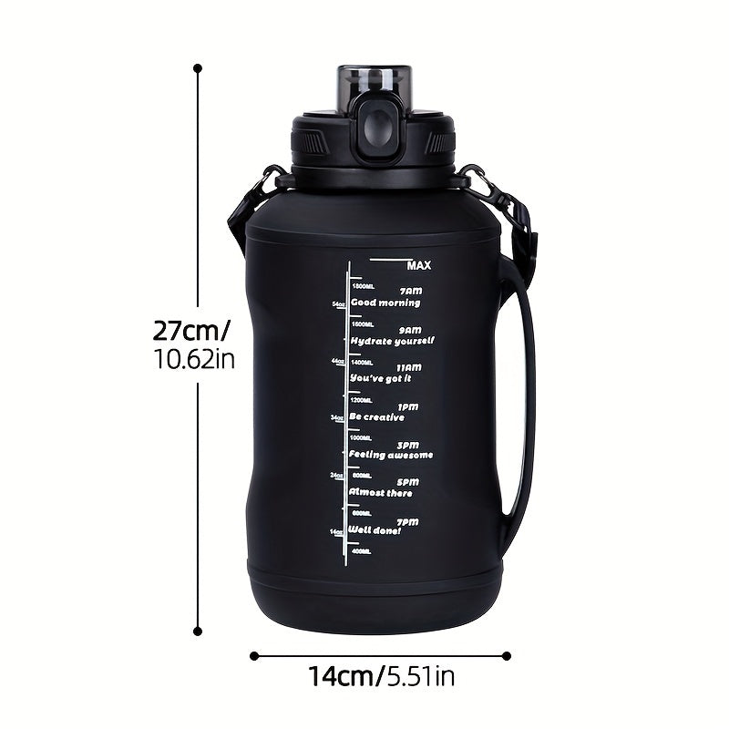 Collapsible Water Bottle - Foldable Silicone Design w/ Strap for Hiking & Fitness
