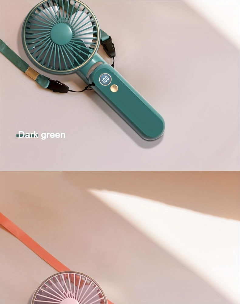 Portable Handheld Fan – Foldable, Ultra-Quiet & Rechargeable with 2000mAh Power Bank My Store