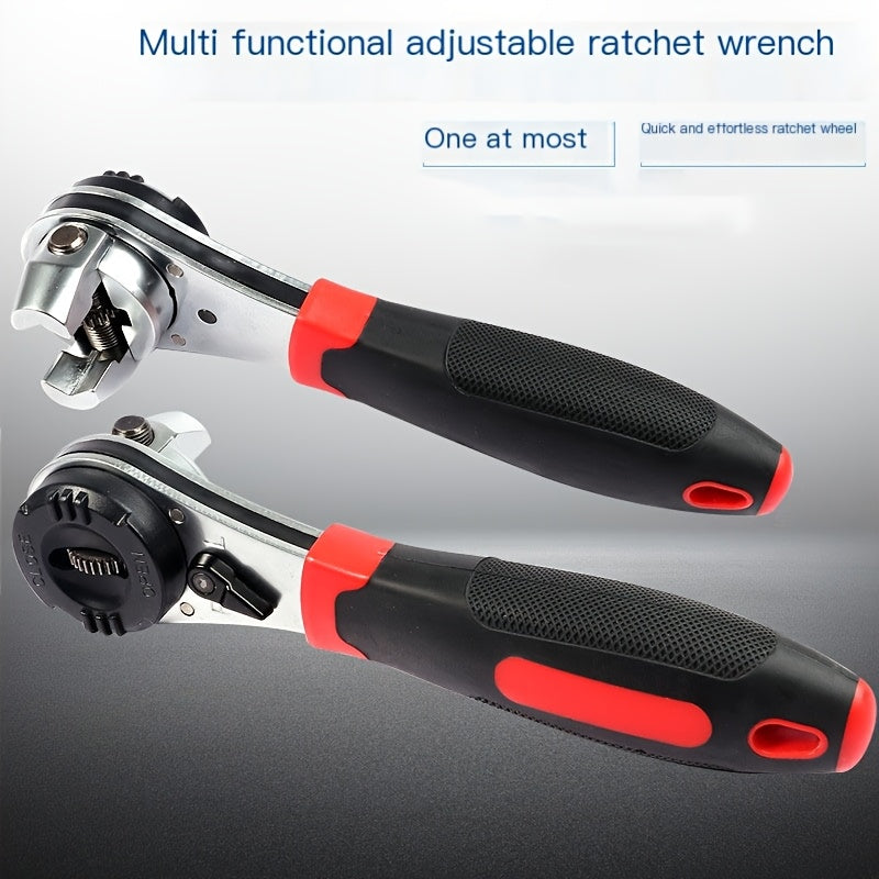 DZT 6–22MM Adjustable Ratchet Wrench – Multi-Functional Tool for Automotive & Home Repair | No Battery Needed