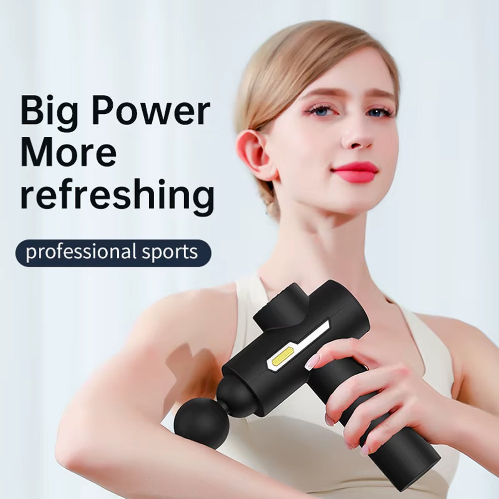 Massage Gun, Deep Tissue Massage Gun, Back Massager for Muscle Pain Relief, 99 Speed Powerful Impact Massage Machine, 8 Heads for Shoulder Body Back Relaxation Essiby