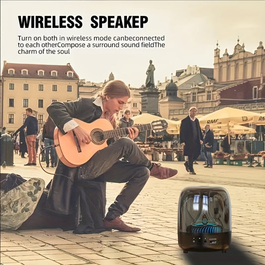 2025 DY-01 2.0 Bluetooth Speaker – Upgraded Portable Speaker with 360° Surround Sound, TWS, Type-C, AUX, USB/TF Card Support for Home & Party