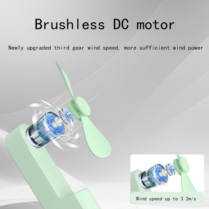 Portable USB Handheld Fan with Built-in Power Bank – Cute, Quiet, and Durable, Perfect for Dormitories My Store