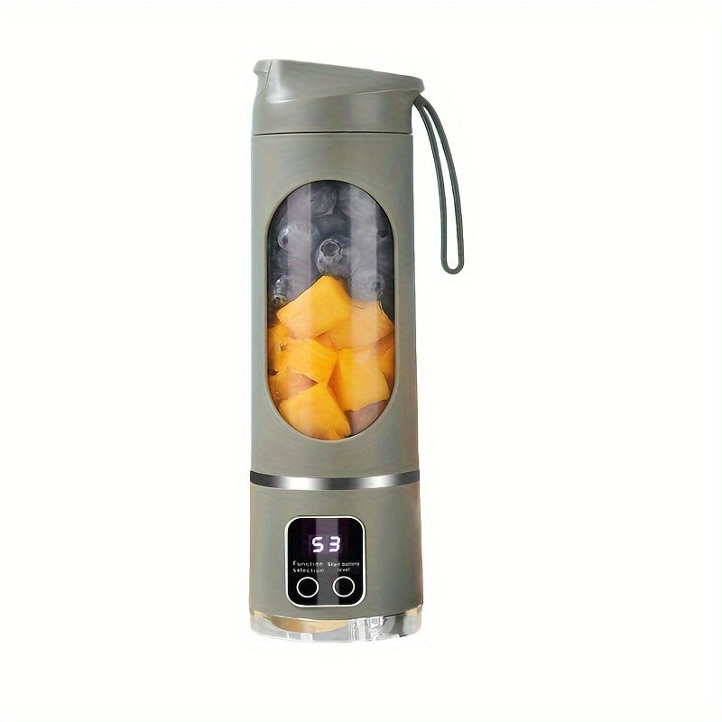 Portable High-Speed Ice Blender & Juicer – 50W USB Rechargeable, 3 Modes (Smoothie, Soup, Freeze), Auto Clean, 1500mAh Battery – Compact & Durable for Travel & Kitchen Use