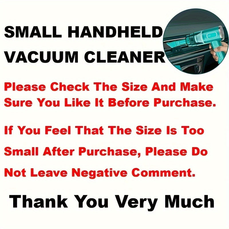 Portable USB Rechargeable Handheld Vacuum Cleaner for Car and Home - Super Power, Wireless Dust Cleaner for Automobile and Household My Store