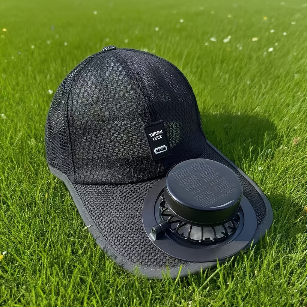 Stay Cool in 2025! Solar Fan Hat | Built-in Cooling & Sun Protection