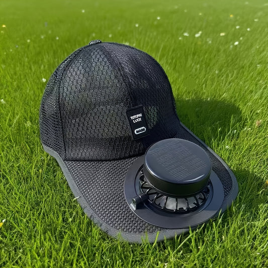Stay Cool in 2025! Solar Fan Hat | Built-in Cooling & Sun Protection