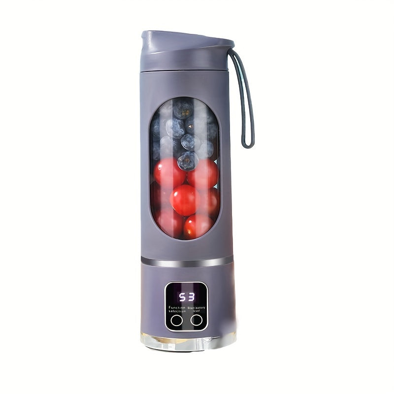 Portable High-Speed Ice Blender & Juicer – 50W USB Rechargeable, 3 Modes (Smoothie, Soup, Freeze), Auto Clean, 1500mAh Battery – Compact & Durable for Travel & Kitchen Use