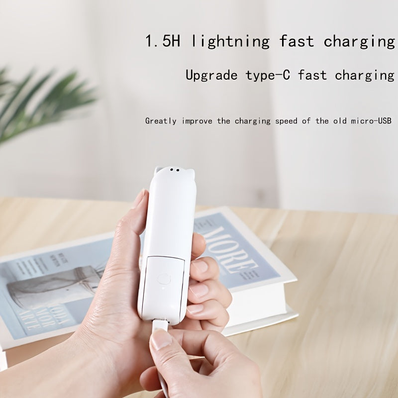 Portable USB Handheld Fan with Built-in Power Bank – Cute, Quiet, and Durable, Perfect for Dormitories My Store