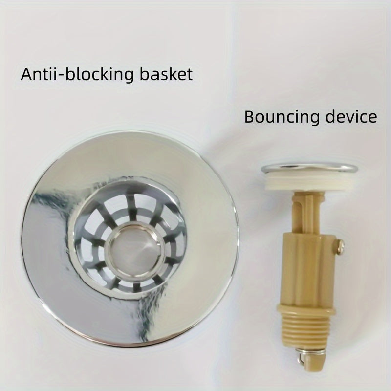 Anti-Clog Sink Plug – Universal Fit Drain Stopper with Fast Drainage & Rust Resistance
