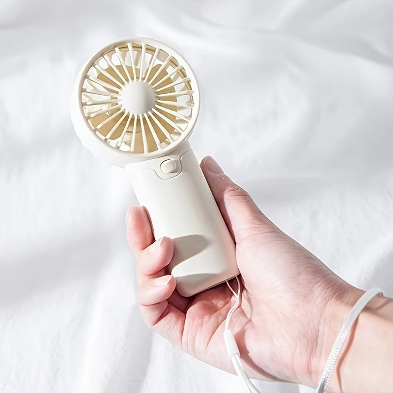 Battery Operated Mini Portable Handheld Fan – Lightweight & Ideal for Office, Outdoor, Travel, and Camping – Stay Cool Anytime, Anywhere! (Requires AAA Batteries, Not Included) My Store