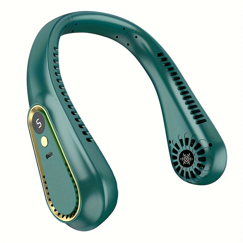 Stylish Portable Neck Fan – USB Rechargeable, 1200mAh Battery for Home, School, Office & Summer Comfort My Store