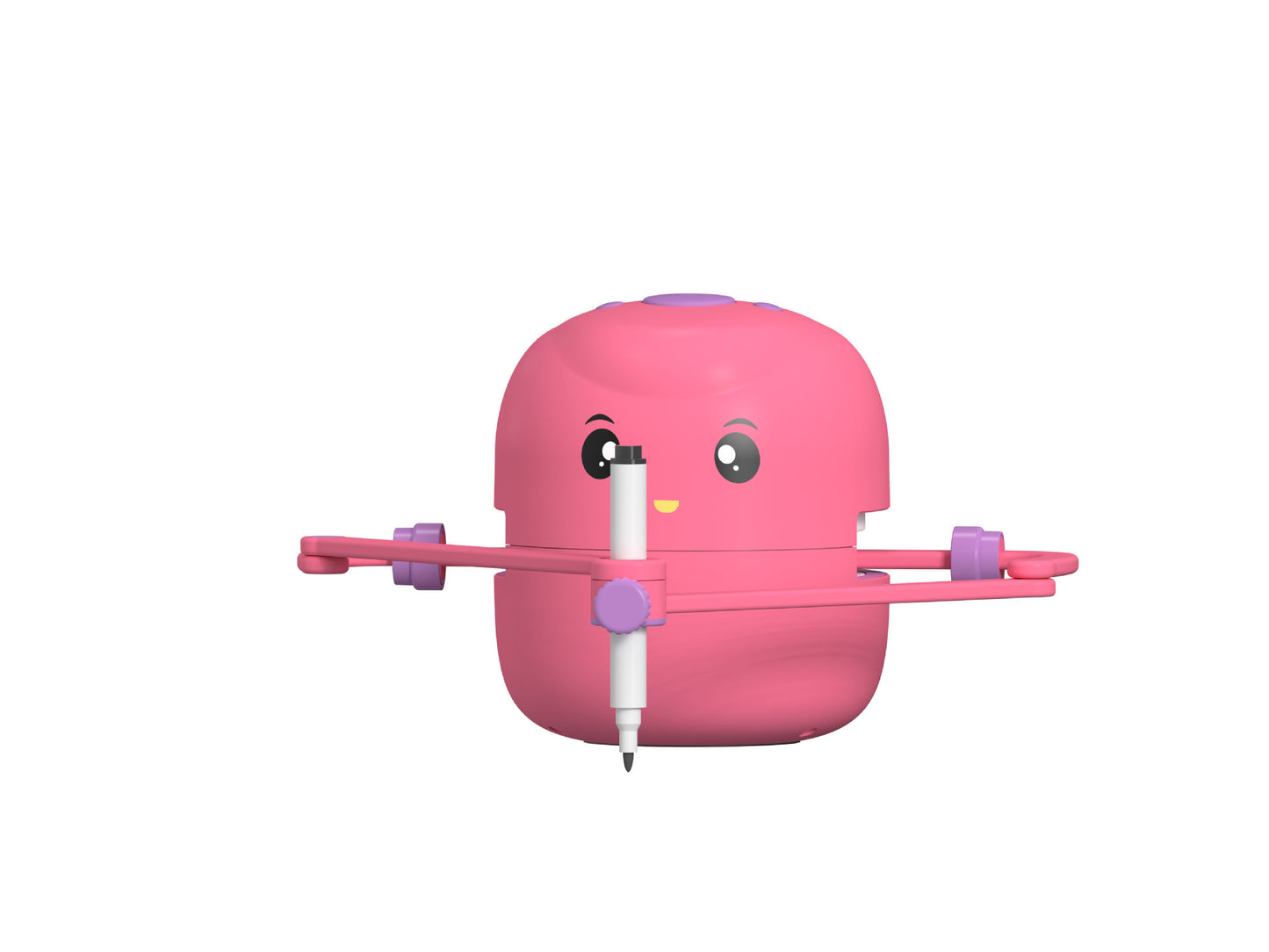 Interactive Drawing Robot for Kids – Educational Art & Learning Toy | Creative Painting, Word Writing & Early Development Tool (Rose Red/Light Green)