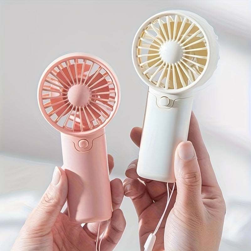 Battery Operated Mini Portable Handheld Fan – Lightweight & Ideal for Office, Outdoor, Travel, and Camping – Stay Cool Anytime, Anywhere! (Requires AAA Batteries, Not Included) My Store