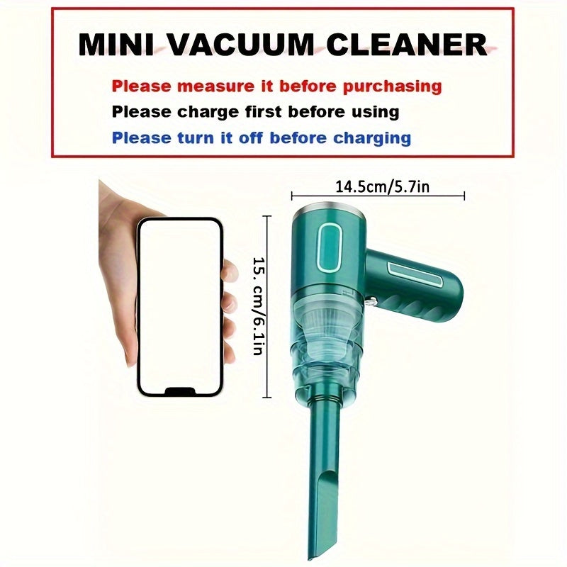 Portable USB Rechargeable Handheld Vacuum Cleaner for Car and Home - Super Power, Wireless Dust Cleaner for Automobile and Household My Store