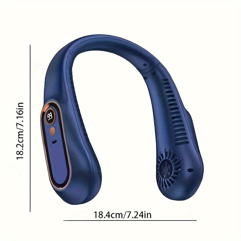 Stylish Portable Neck Fan – USB Rechargeable, 1200mAh Battery for Home, School, Office & Summer Comfort My Store