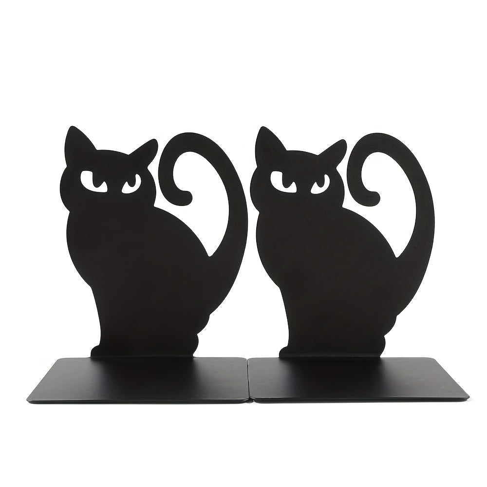 Black Bookshelf Bookstand About Cats, Lucky Star for Cat Lovers