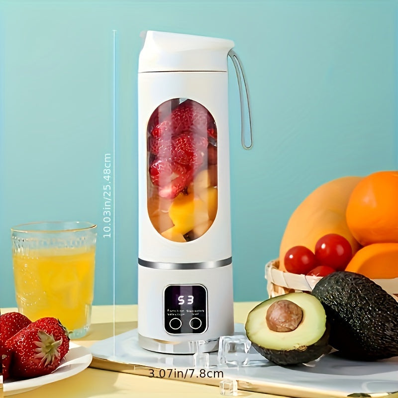 Portable USB-Rechargeable Blender & Juicer - Easy Clean, Perfect for Fruit & Vegetable Drinks, Milkshakes - 10.14oz to 16.91oz Capacity Essiby