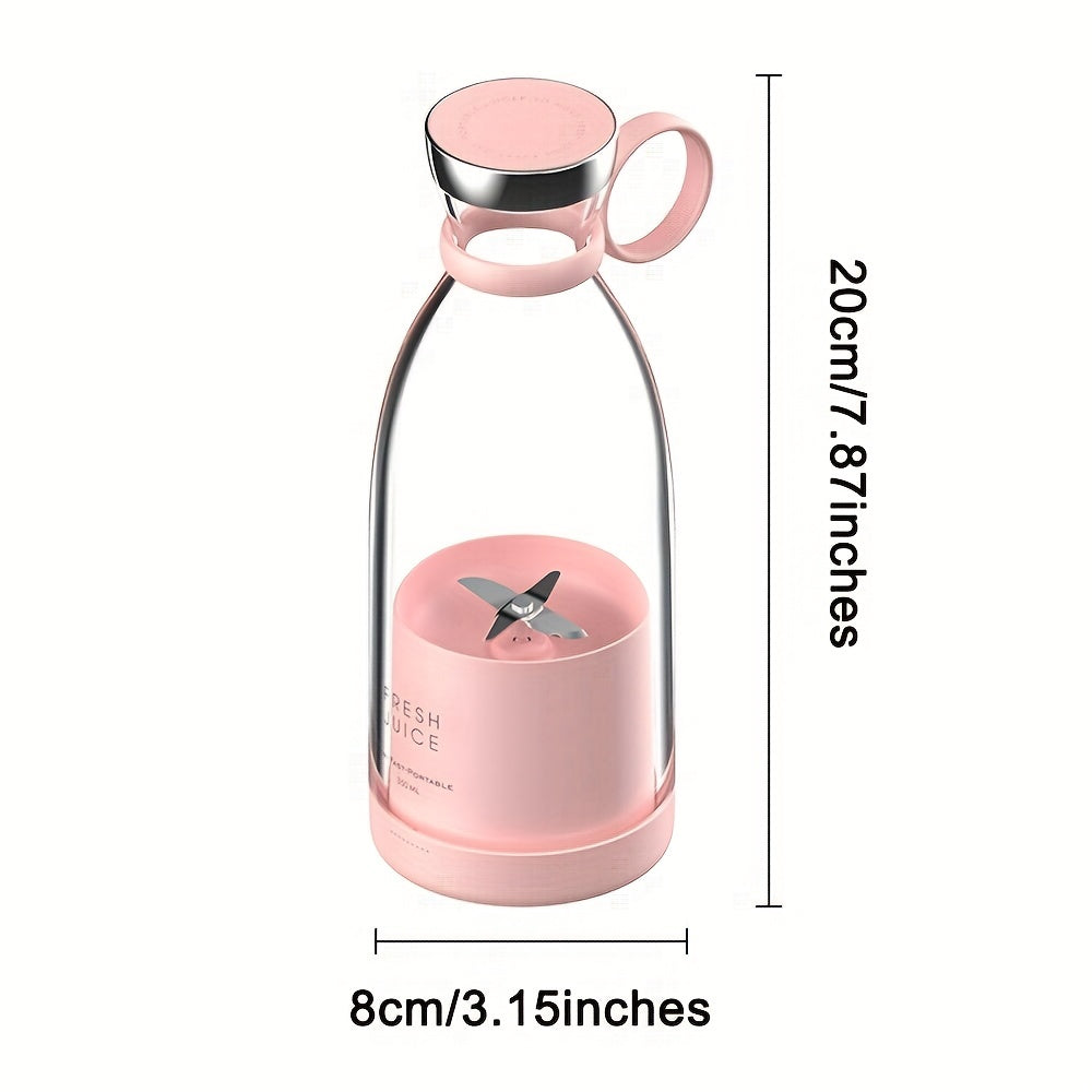 350ml Portable Wireless Mini Fruit Blender Juicer – USB Rechargeable & Travel-Friendly