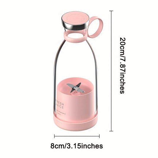 350ml Portable Wireless Mini Fruit Blender Juicer – USB Rechargeable & Travel-Friendly